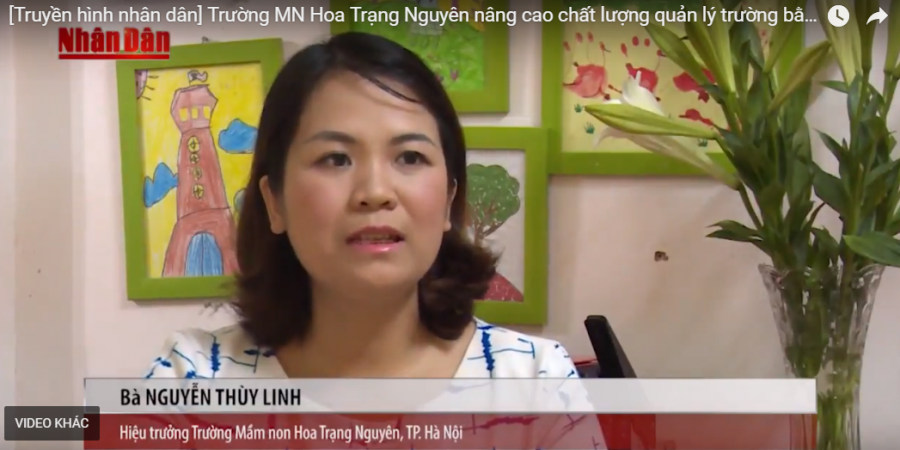 Trường MN Hoa Trạng Nguyên nâng cao chất lượng quản lý trường bằng KidsOnline